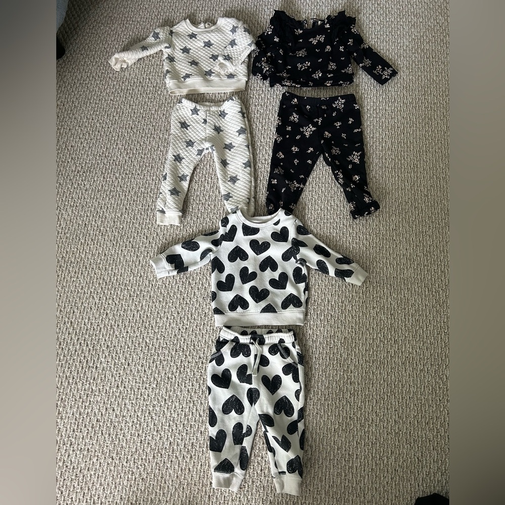 Baby girl sweatsuit lot!